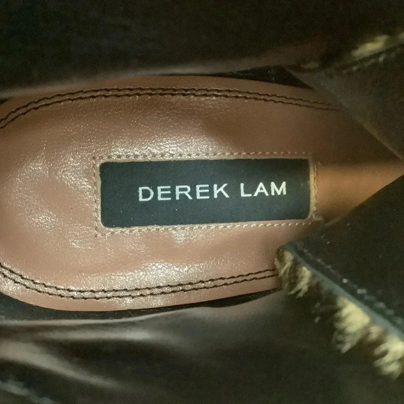 DEREK LAM Marta Calf Hair Wedge Boots Size 6.5 - Picture 15 of 16